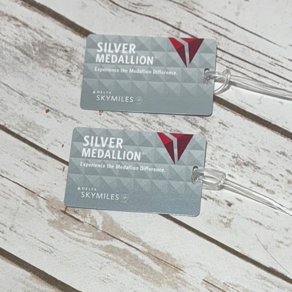Delta Skymiles Silver Medallion Luggage Tags